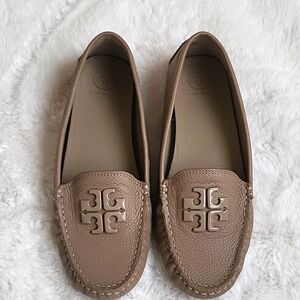 Grey Tory Burch Loafers